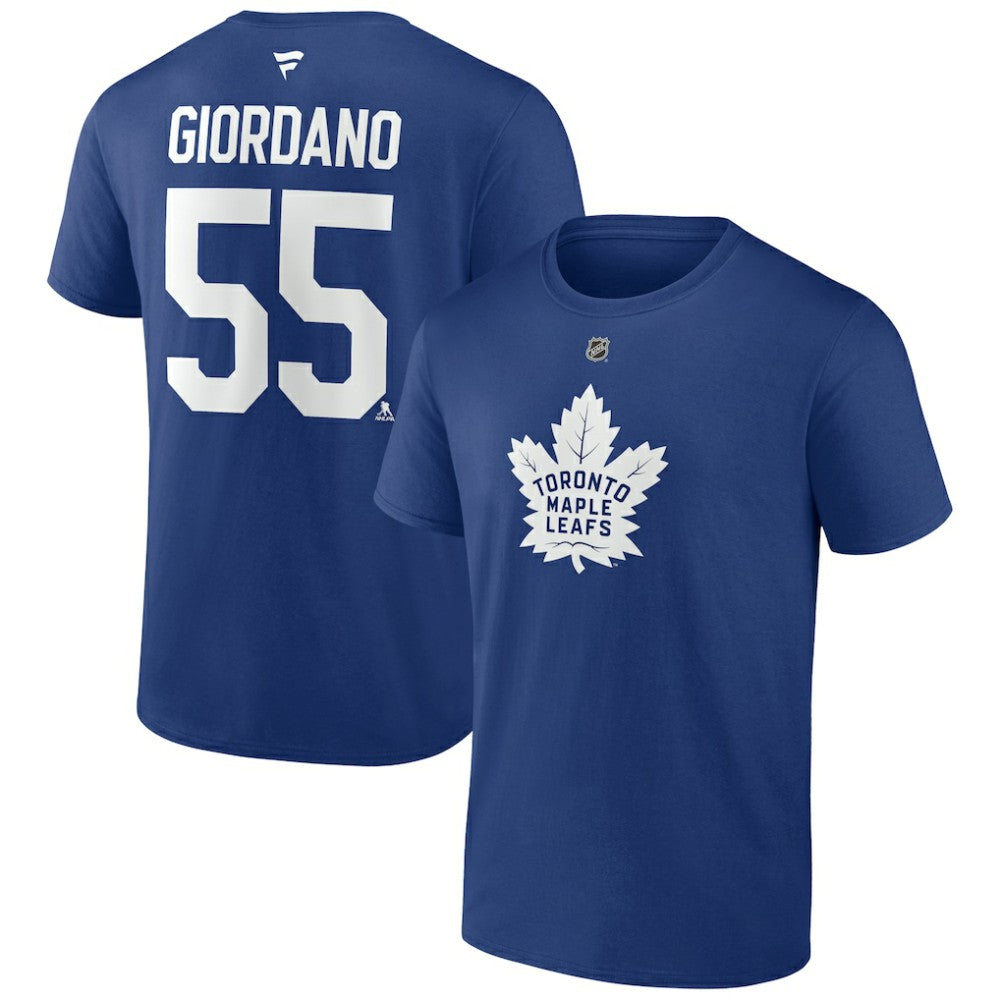 Mark Giordano Toronto Maple Leafs Fanatics Authentic Stack Name & Number T-Shirt