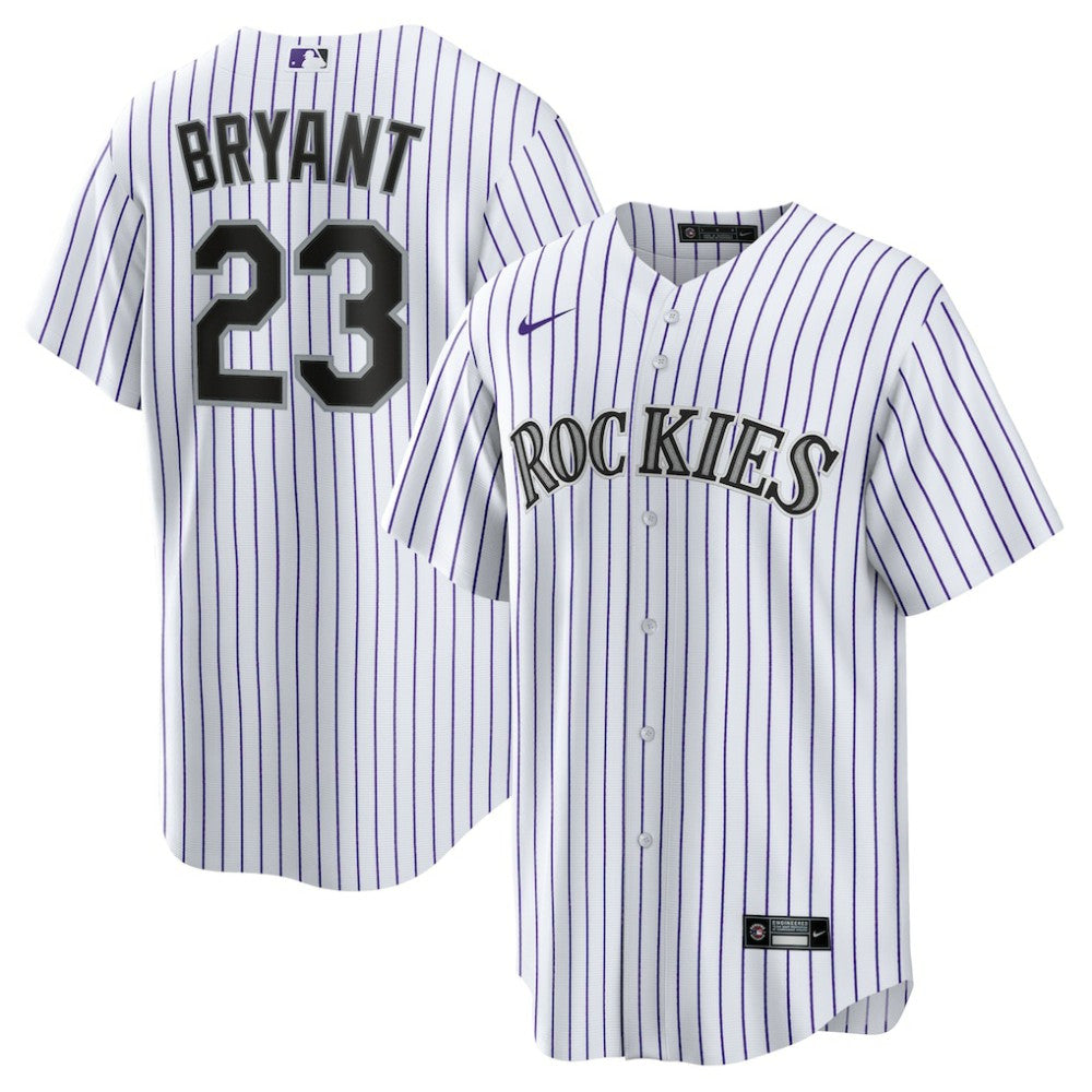 Kris Bryant Colorado Rockies Replica Player Jersey - White/Purple | Nike