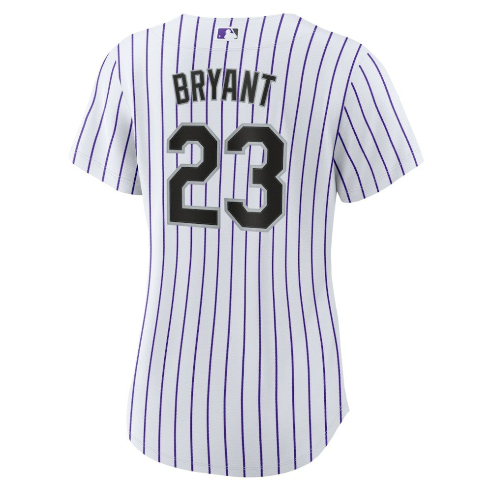 Kris Bryant Colorado Rockies Women's Replica Player Jersey - White/Purple | Nike