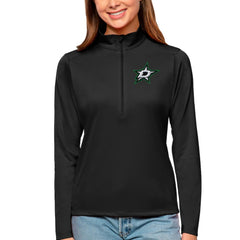 Dallas Stars Antigua Women's Tribute Quarter-Zip Pullover Top