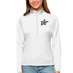 Dallas Stars Antigua Women's Tribute Quarter-Zip Pullover Top