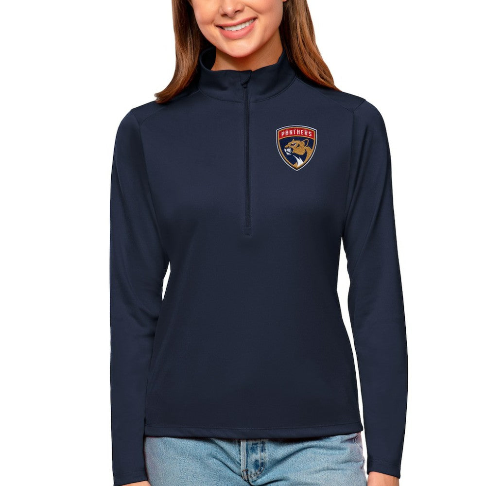 Florida Panthers Antigua Women's Tribute Quarter-Zip Pullover Top