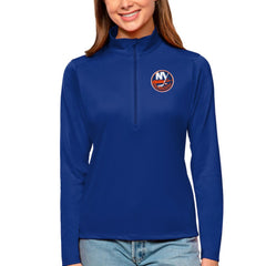 New York Islanders Antigua Women's Tribute Quarter-Zip Pullover Top
