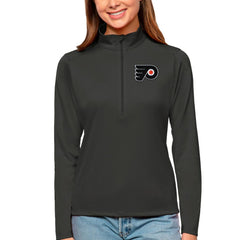 Philadelphia Flyers Antigua Women's Tribute Quarter-Zip Pullover Top