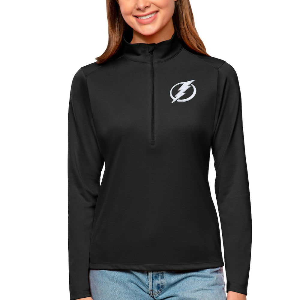 Tampa Bay Lightning Antigua Women's Tribute Quarter-Zip Pullover Top