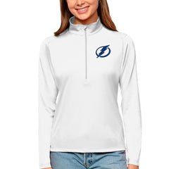 Tampa Bay Lightning Antigua Women's Tribute Quarter-Zip Pullover Top