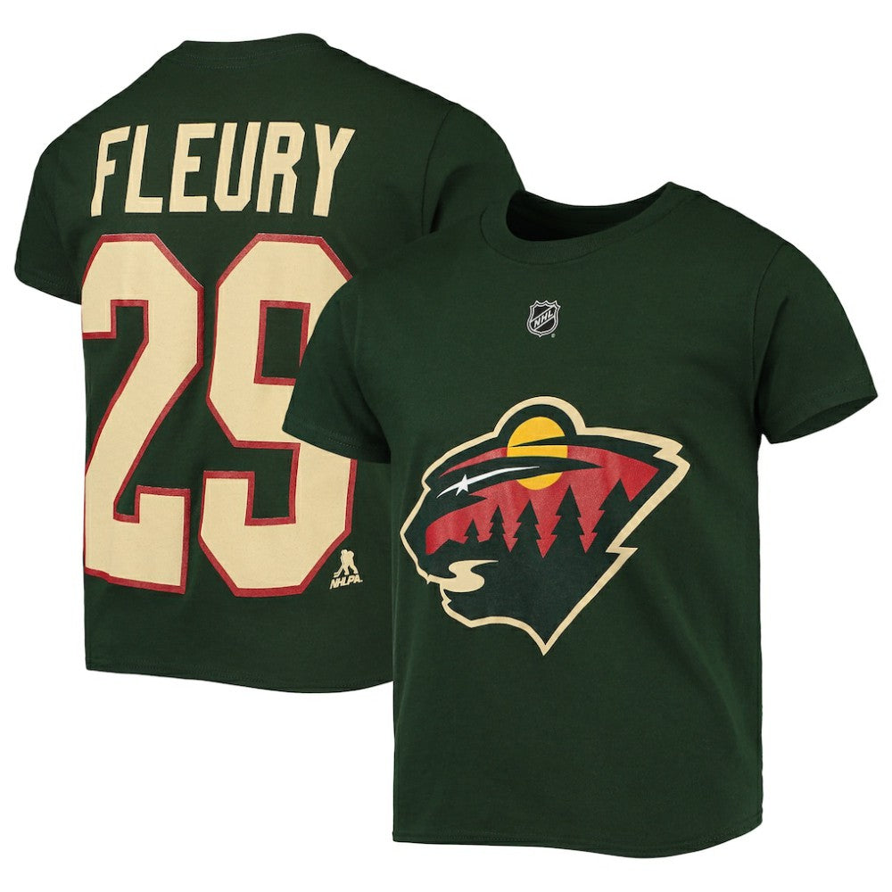 Marc-Andre Fleury Minnesota Wild Youth Player Name & Number T-Shirt