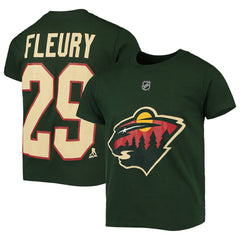 Marc-Andre Fleury Minnesota Wild Youth Player Name & Number T-Shirt