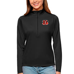 NFL Cincinnati Bengals Antigua Women's Tribute Half-Zip Top