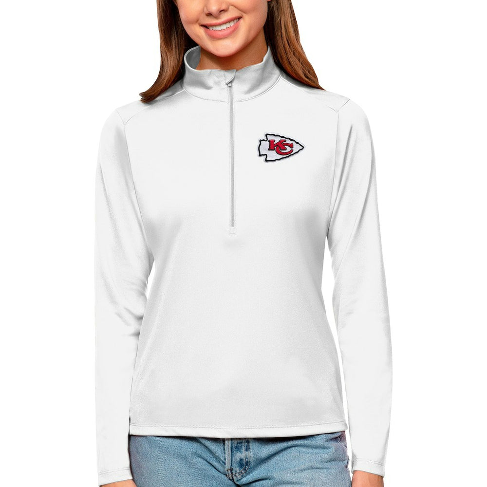 NFL Kansas City Chiefs Antigua Women's Tribute Half-Zip Top