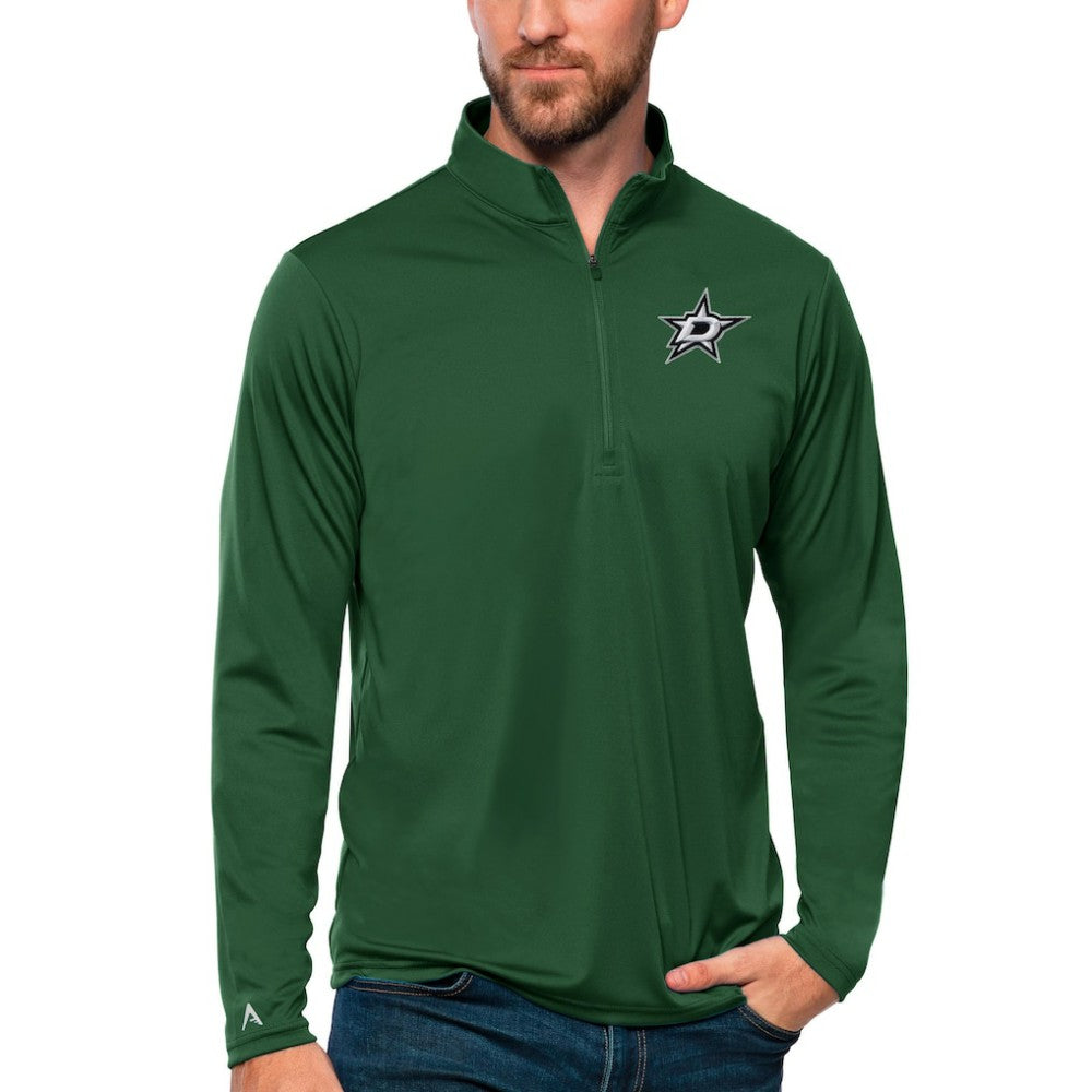 Dallas Stars Antigua Tribute Quarter-Zip Pullover Top