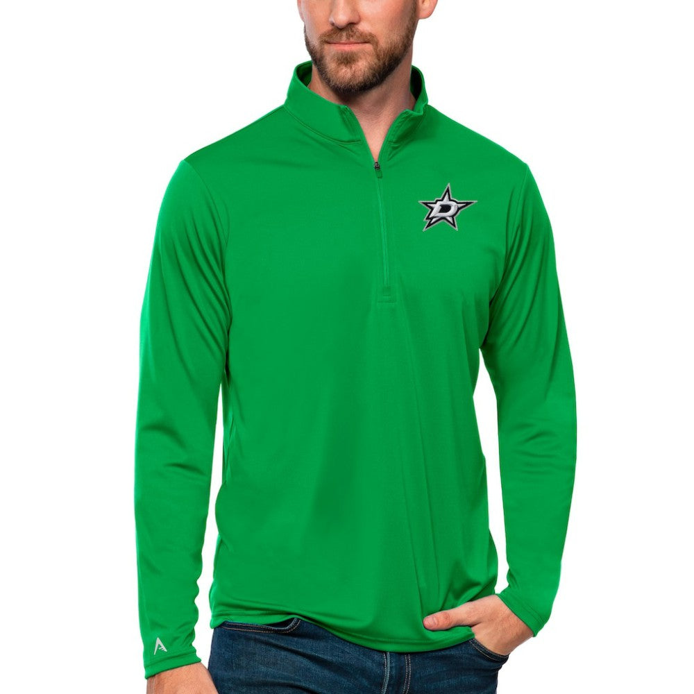 Dallas Stars Antigua Tribute Quarter-Zip Pullover Top