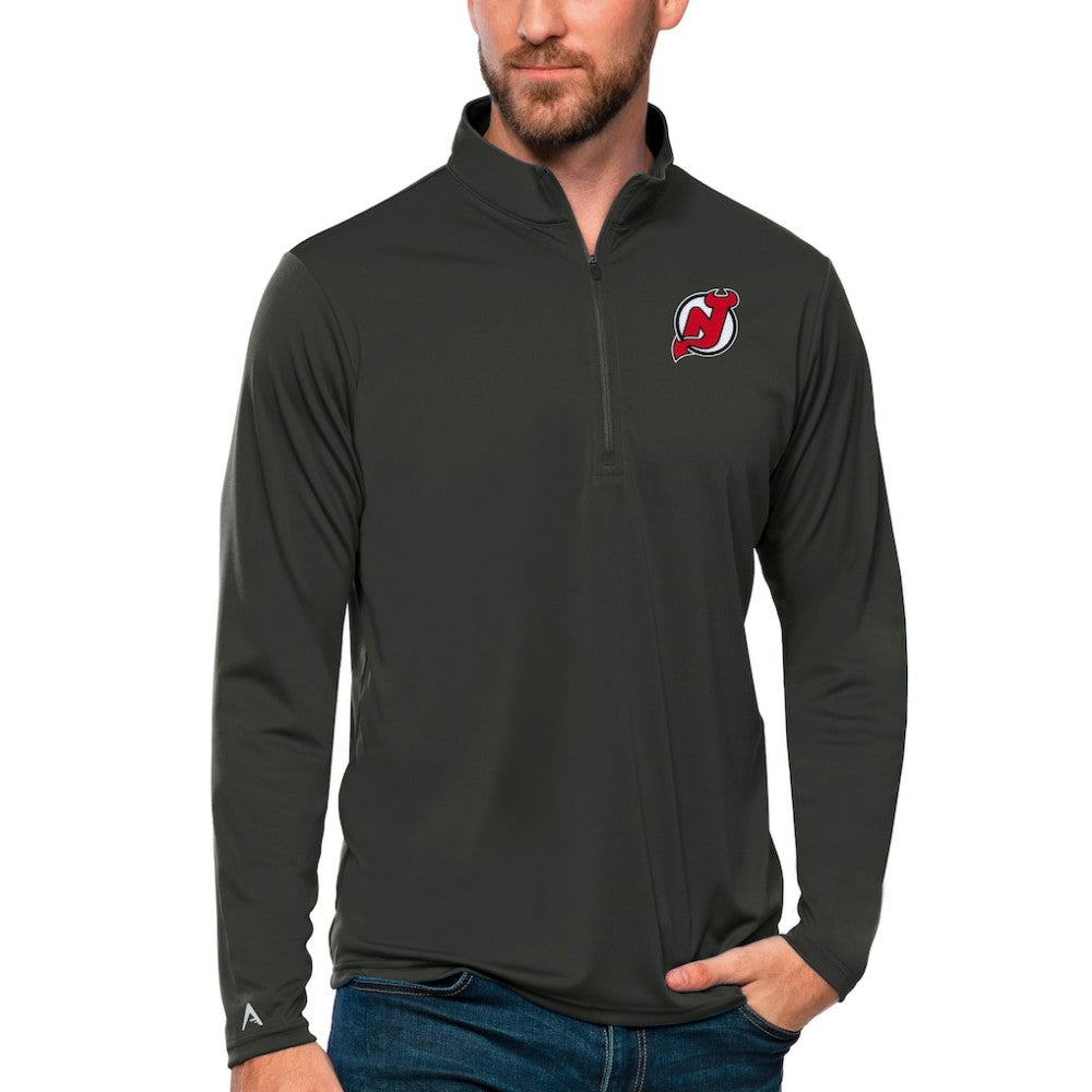 New Jersey Devils Antigua Tribute Quarter-Zip Pullover Top