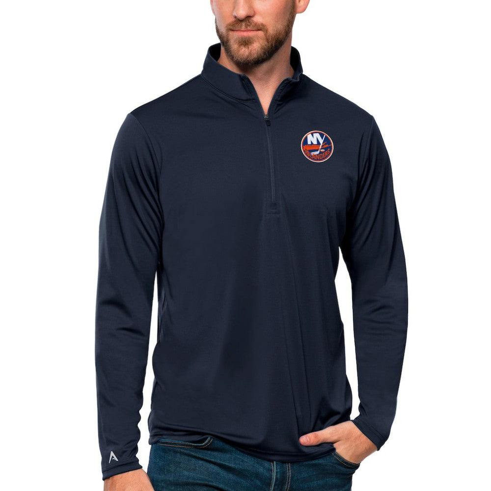 New York Islanders Antigua Tribute Quarter-Zip Pullover Top