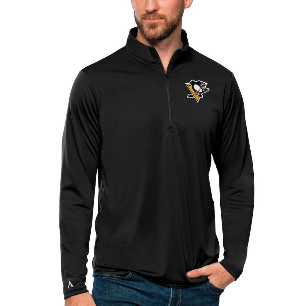 Pittsburgh Penguins Antigua Tribute Quarter-Zip Pullover Top