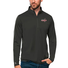 Washington Capitals Antigua Tribute Quarter-Zip Pullover Top