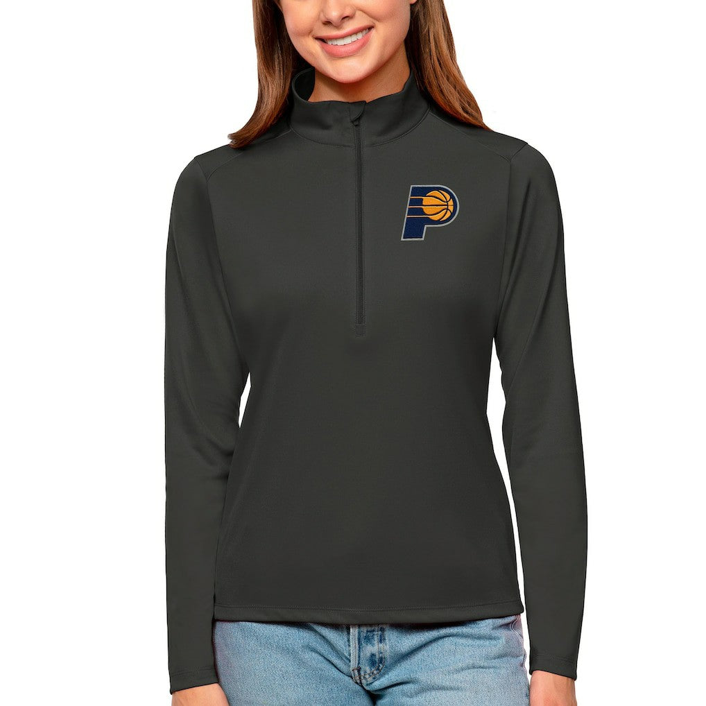 Indiana Pacers Antigua Women's Tribute Half-Zip Top - Charcoal online