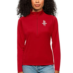 Houston Rockets Antigua Women's Tribute Half-Zip Top sale - Red for sale