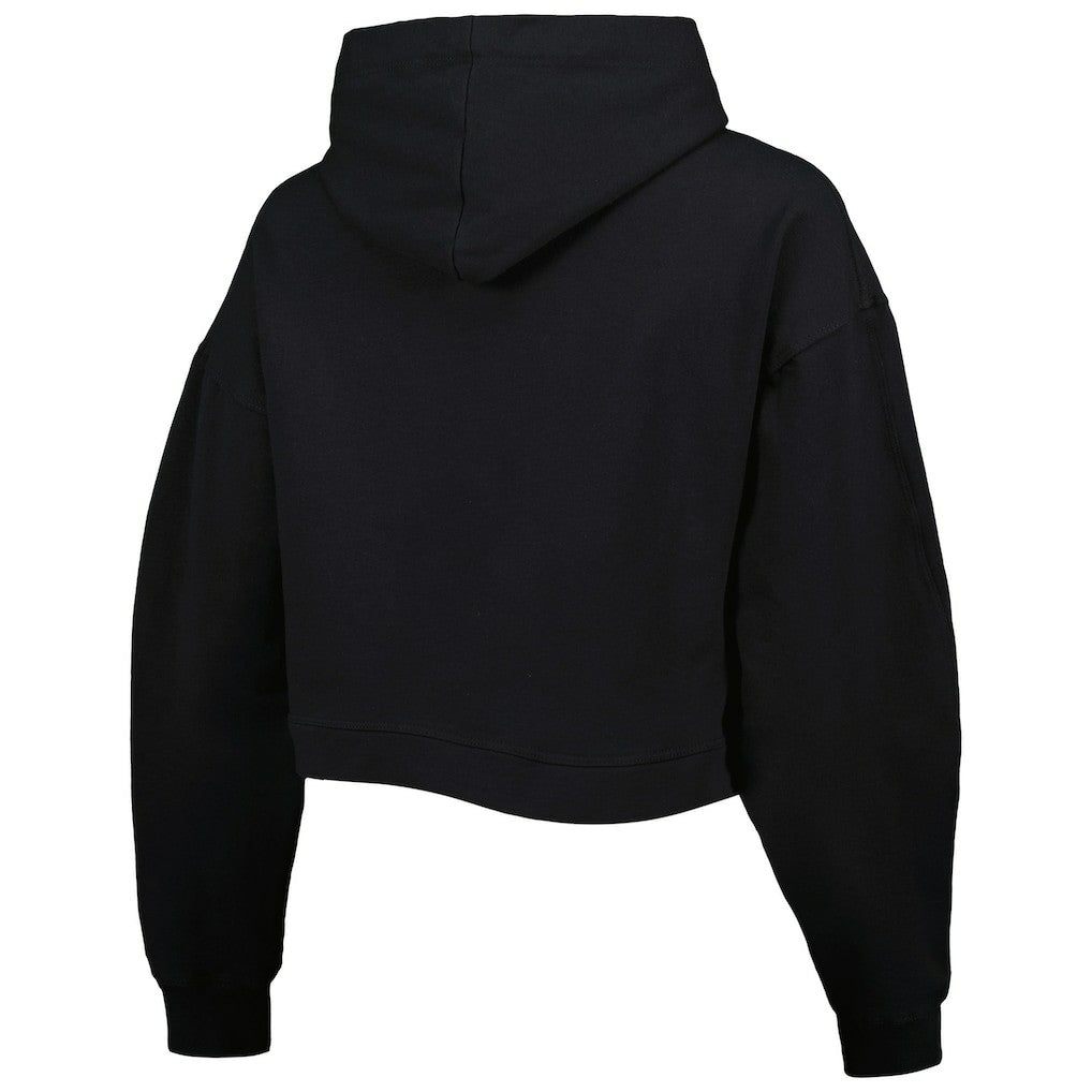 Boston Celtics Lusso Women's Layla World Tour Cropped Pullover Hoodie - Black shop