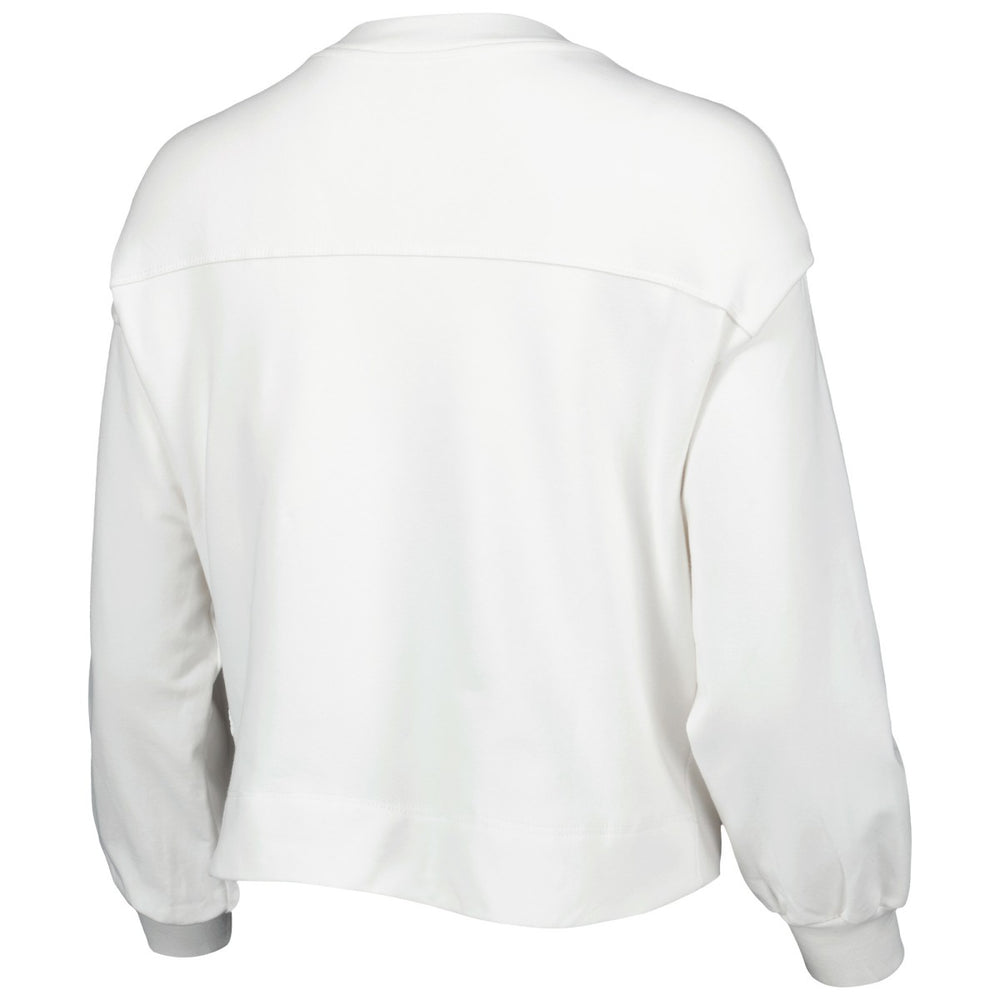 Los Angeles Lakers Lusso Women's Lola Ball and Chain Pullover Sweatshirt - White online