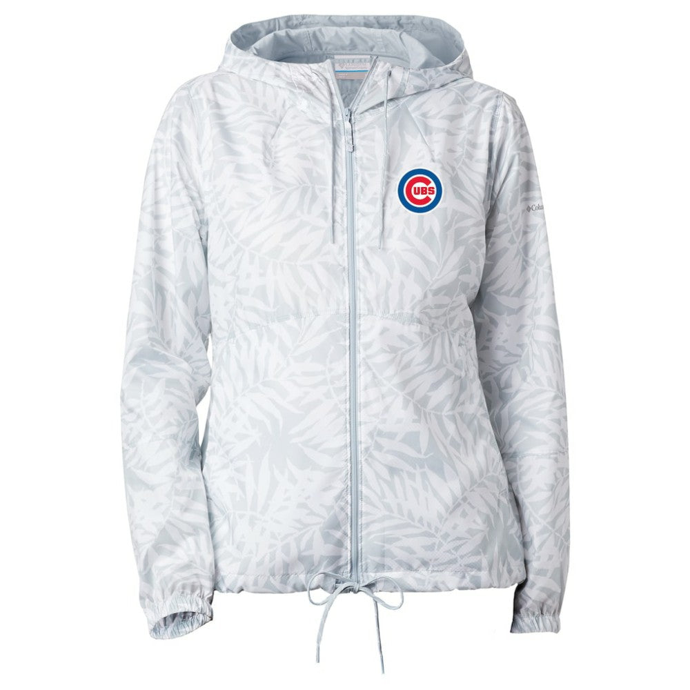 Chicago Cubs Women's Flash Forward Full-Zip Windbreaker Jacket - Gray | Columbia