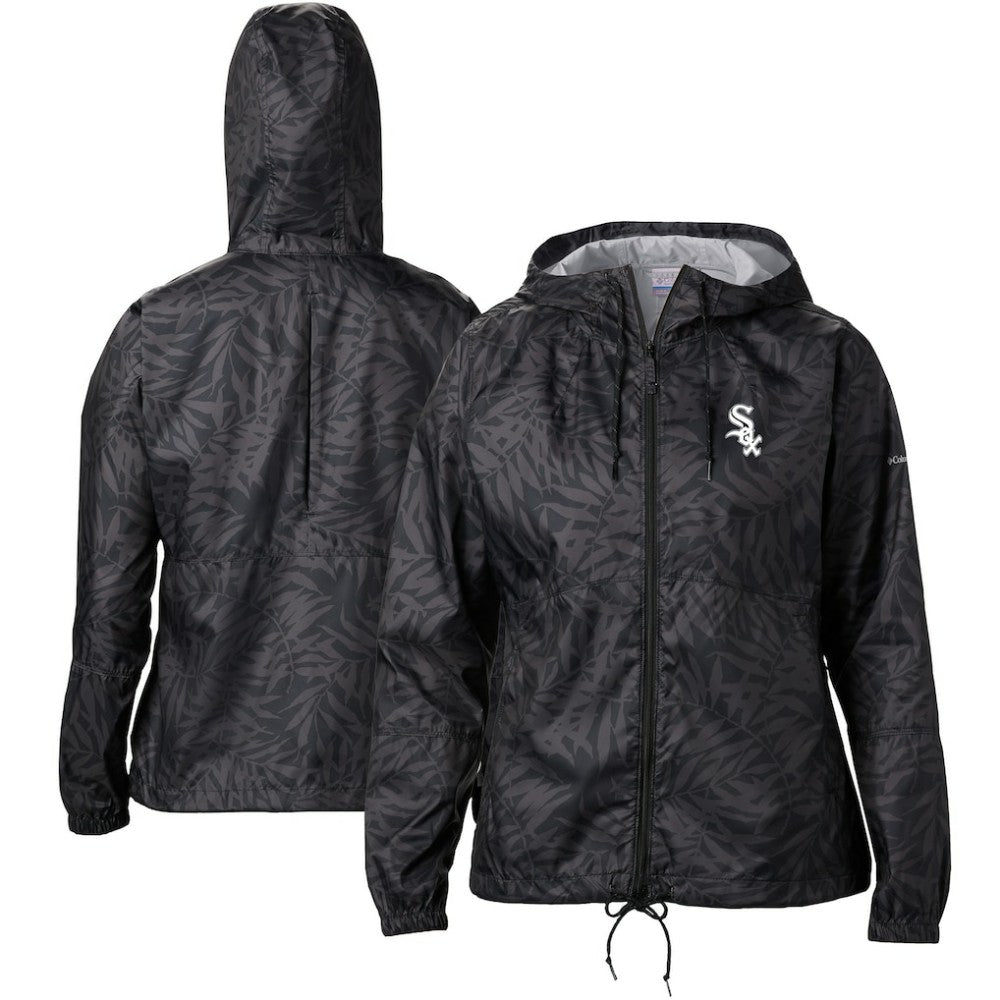 Chicago White Sox Women's Team Flash Forward Full-Zip Windbreaker Jacket - Black | Columbia