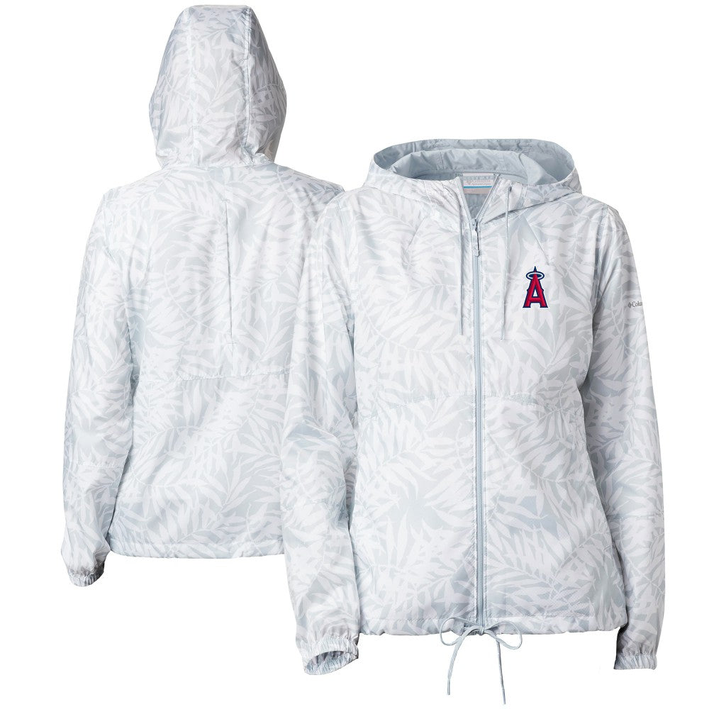 Los Angeles Angels Women's Flash Forward Full-Zip Windbreaker Jacket - Gray | Columbia