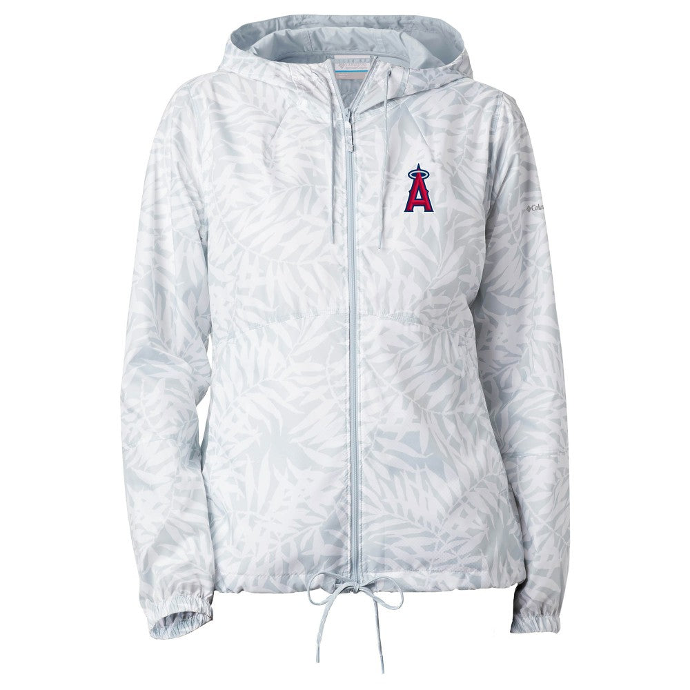 Los Angeles Angels Women's Flash Forward Full-Zip Windbreaker Jacket - Gray | Columbia