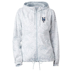 New York Mets Women's Flash Forward Full-Zip Windbreaker Jacket - Gray | Columbia