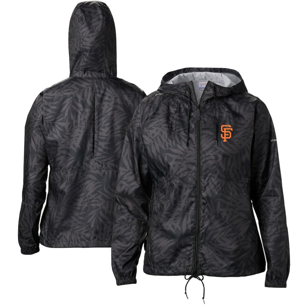 San Francisco Giants Women's Flash Forward Full-Zip Windbreaker Jacket - Black | Columbia