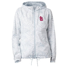St. Louis Cardinals Women's Flash Forward Full-Zip Windbreaker Jacket - Gray | Columbia