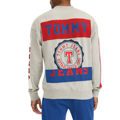 Philadelphia 76ers Tommy Jeans James Patch Pullover Sweatshirt - Gray online