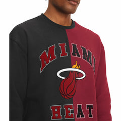 Miami Heat Tommy Jeans Keith Split Pullover Sweatshirt - Black/Red discount