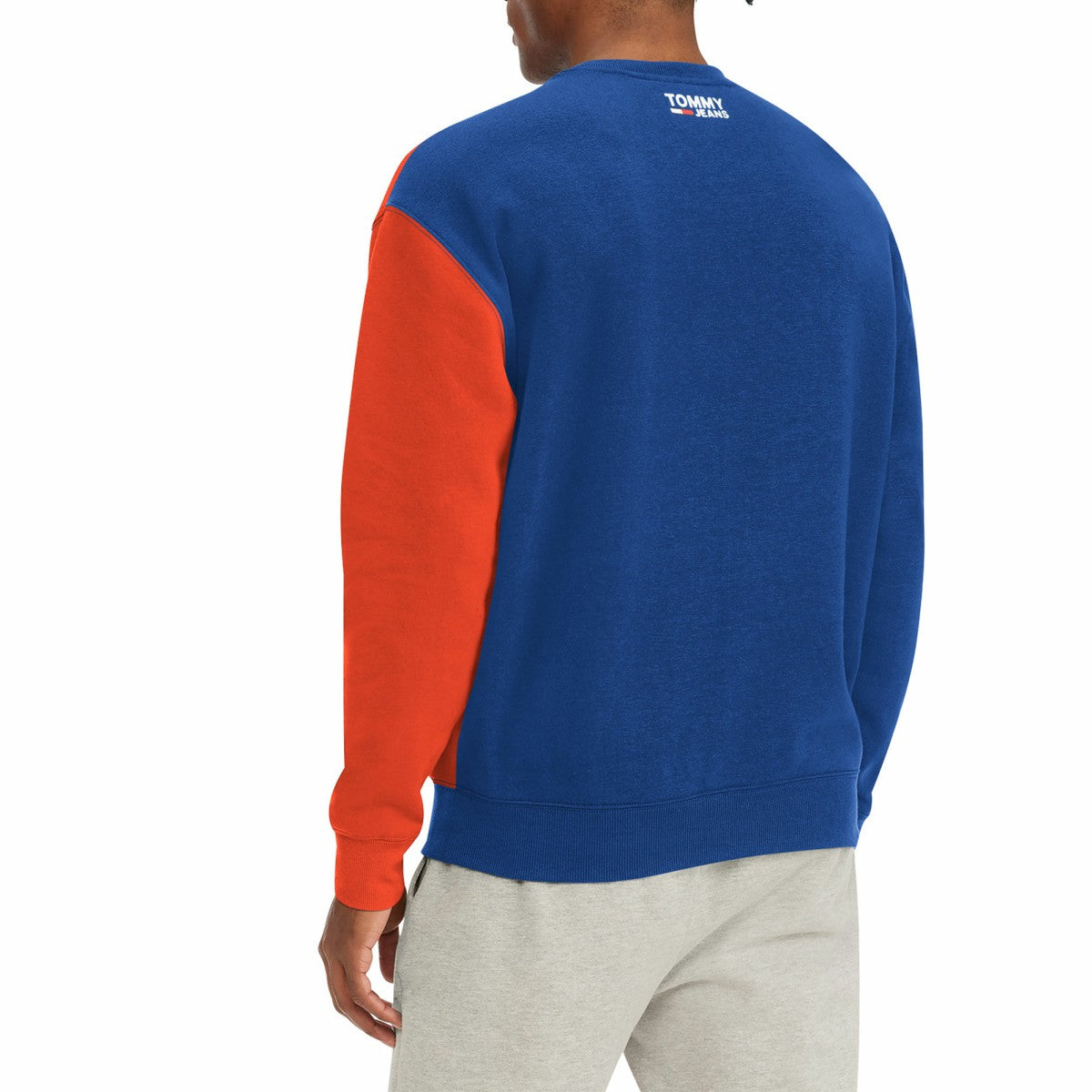 New York Knicks Tommy Jeans Keith Split Pullover Sweatshirt - Royal/Orange cheap