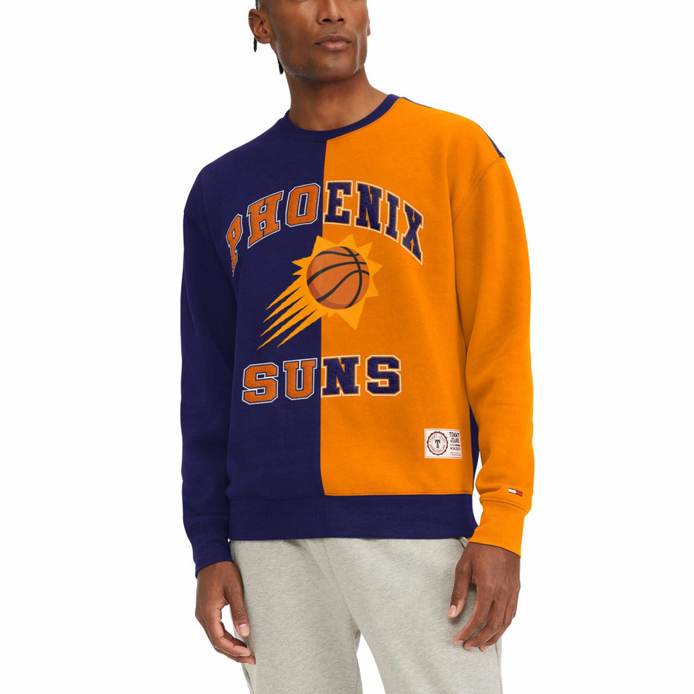 Phoenix Suns Tommy Jeans Keith Split Pullover Sweatshirt - Purple/Orange outlet