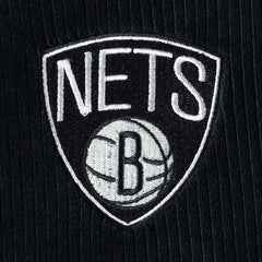 Brooklyn Nets Touch Women's End Line Velour Pullover Hoodie - Black for sale