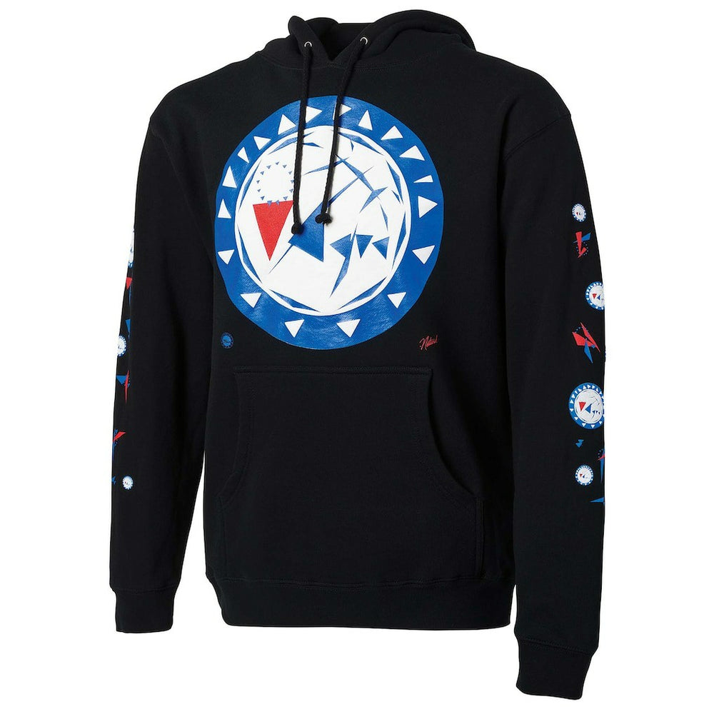 Philadelphia 76ers NBA x Naturel No Caller ID Pullover Hoodie - Black on sale