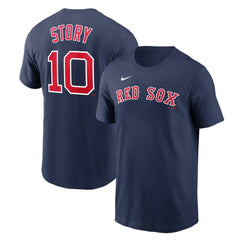 Trevor Story Boston Red Sox Name & Number T-Shirt - Navy | Nike