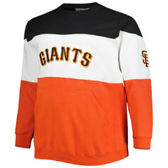 San Francisco Giants Big & Tall Pullover Sweatshirt - Black/Orange