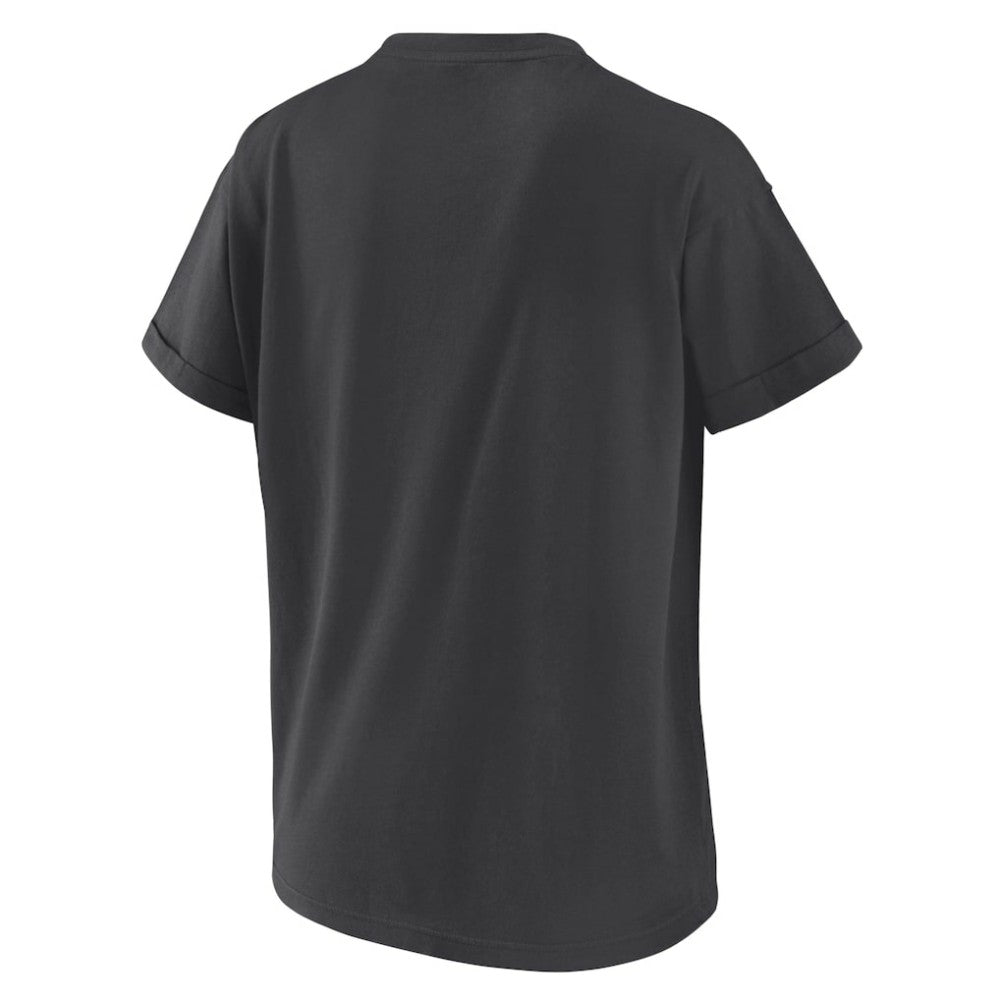 Washington Nationals WEAR by Erin Andrews Women's Oversized Boyfriend T-Shirt - Charcoal