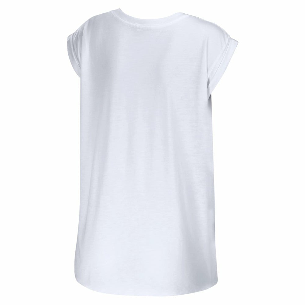 Chicago Cubs WEAR by Erin Andrews Women's Greetings From T-Shirt - White