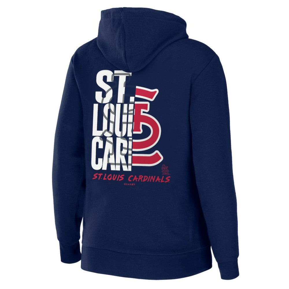 St. Louis Cardinals WEAR by Erin Andrews Women's Sponge Fleece Full-Zip Hoodie - Navy