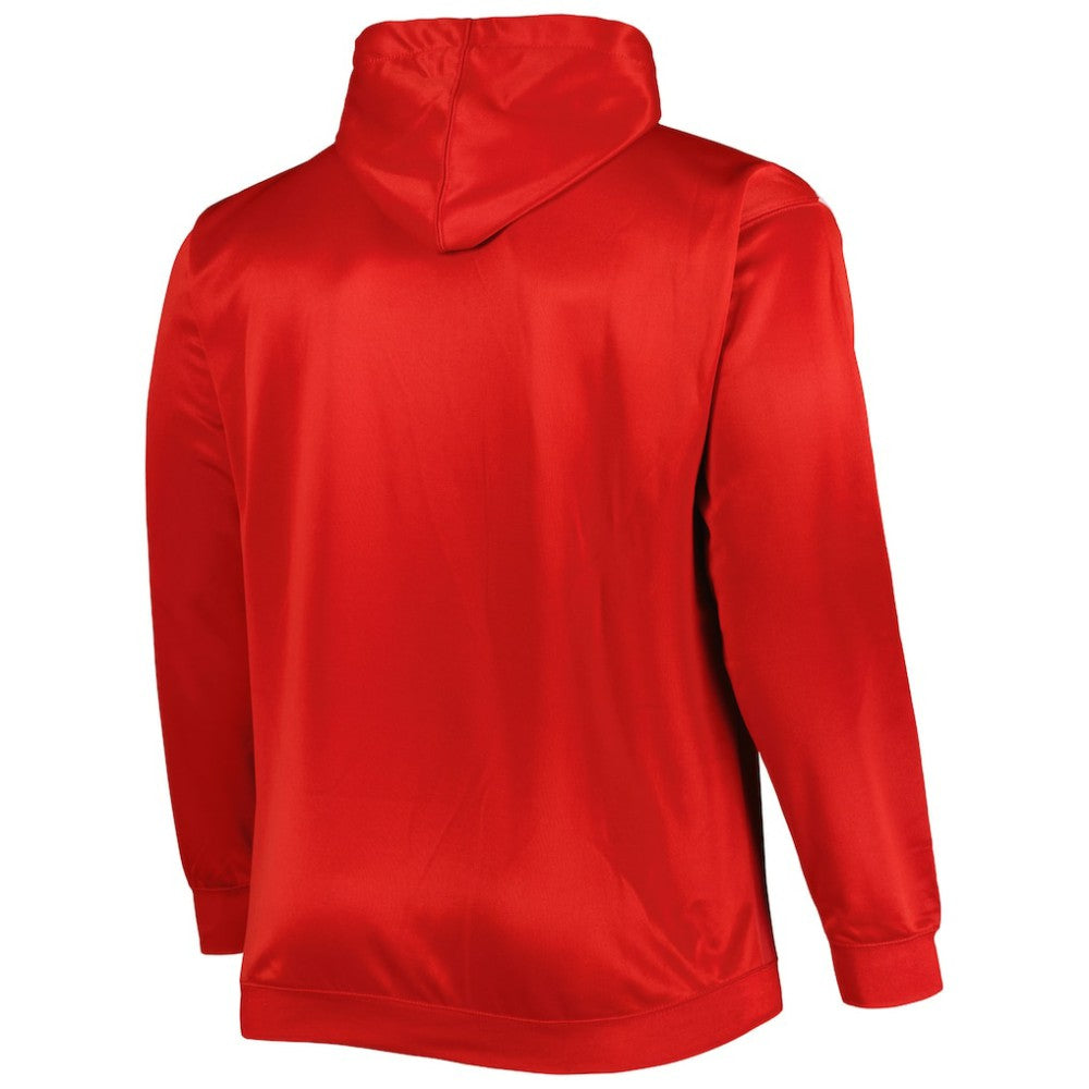 Cincinnati Reds Fade Sublimated Fleece Pullover Hoodie - Red