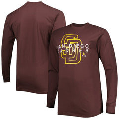 San Diego Padres Big & Tall Long Sleeve T-Shirt - Brown
