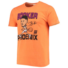 Devin Booker Phoenix Suns Homage Caricature Tri-Blend T-Shirt - Heathered Orange for sale