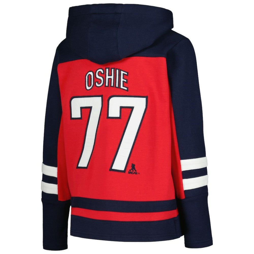 TJ Oshie Washington Capitals Youth Ageless Must-Have V-Neck Name & Number Pullover Hoodie
