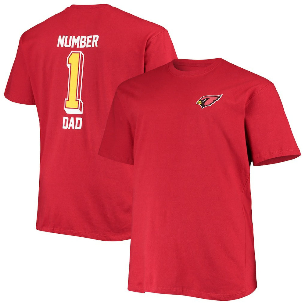 NFL Arizona Cardinals Big & Tall #1 Dad 2-Hit T-Shirt