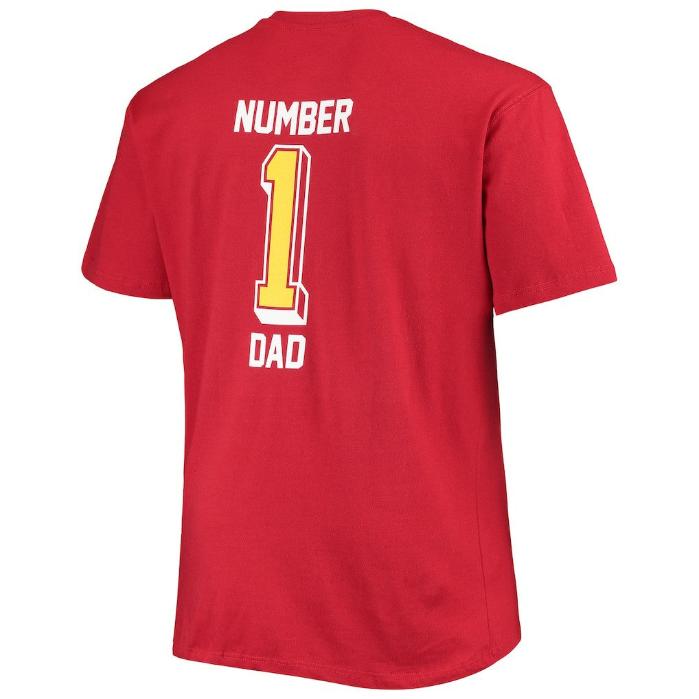 NFL Arizona Cardinals Big & Tall #1 Dad 2-Hit T-Shirt