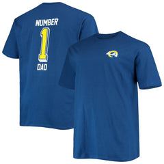 NFL Los Angeles Rams Big & Tall #1 Dad 2-Hit T-Shirt