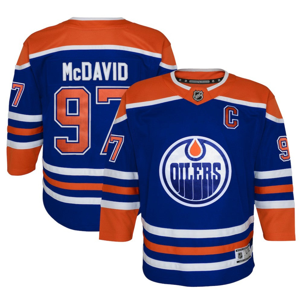 Connor McDavid Edmonton Oilers Youth Home Premier Player Jersey